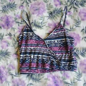 La Hearts Boho Bralette Summer Camisole Pink Purple Blue Small